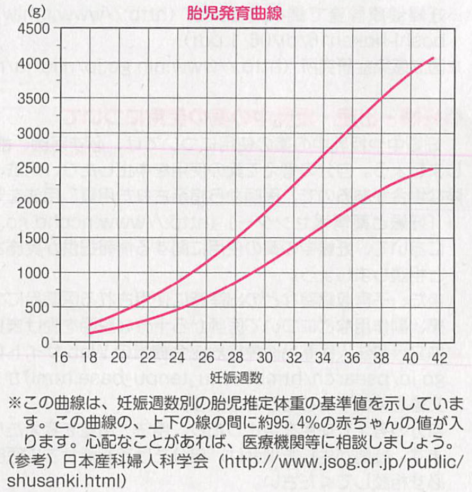 03】妊娠中期: ₁₆₎胎児の体重増加曲線(胎児の発育曲線) 【飯能産婦人科】,医学情報 03】妊娠中期: ₁₆₎胎児の体重増加曲線(胎児の発育曲線) 【飯能産婦人科】,医学情報